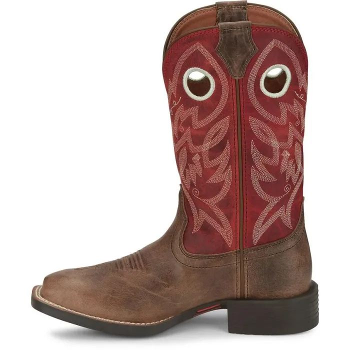 Western Women Justin Boots Liberty 11 Western Boot River Stone Grey 040brown041