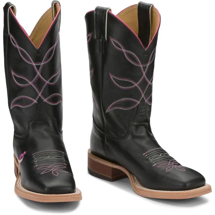 Western Women Justin Boots Lori 11034 Womens Boot Royal Black 040black041