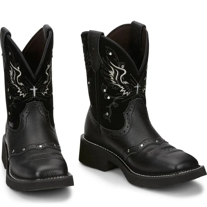 Western Women Justin Boots Mandra 8034 Western Boot Black