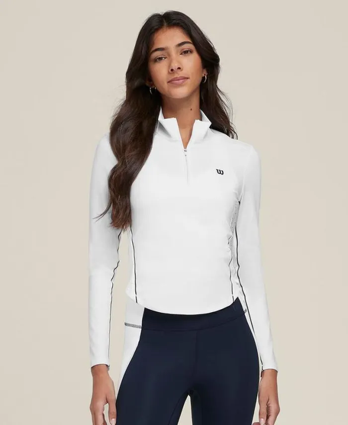 Wilson Outerwear Women Brentwood HalfZip 8211 Bright White