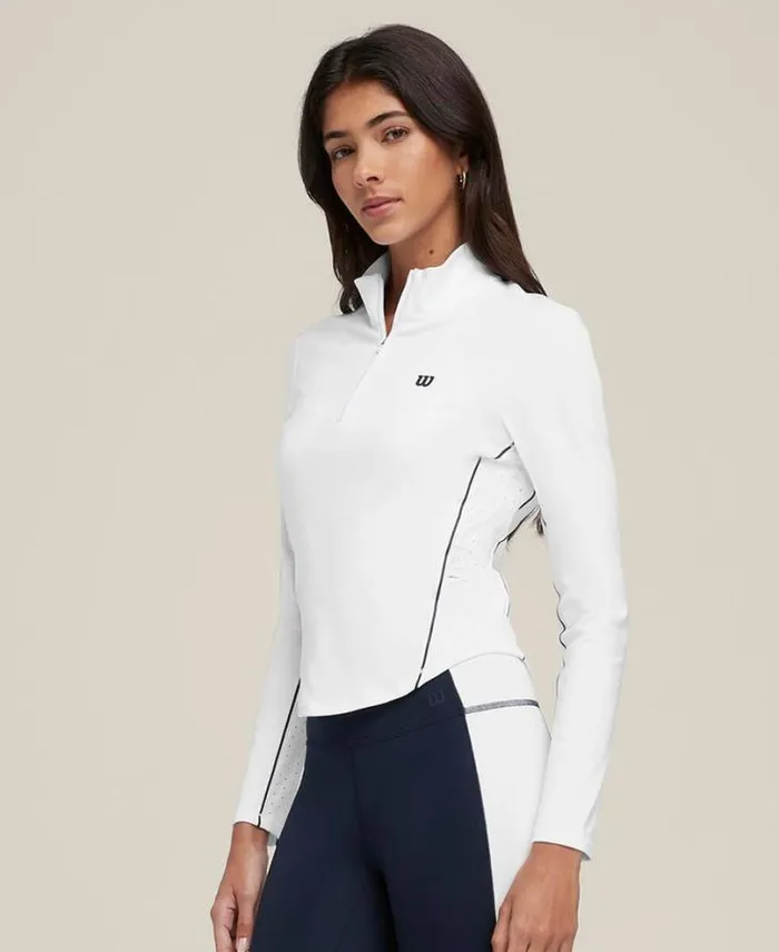 Wilson Outerwear Women Brentwood HalfZip 8211 Bright White