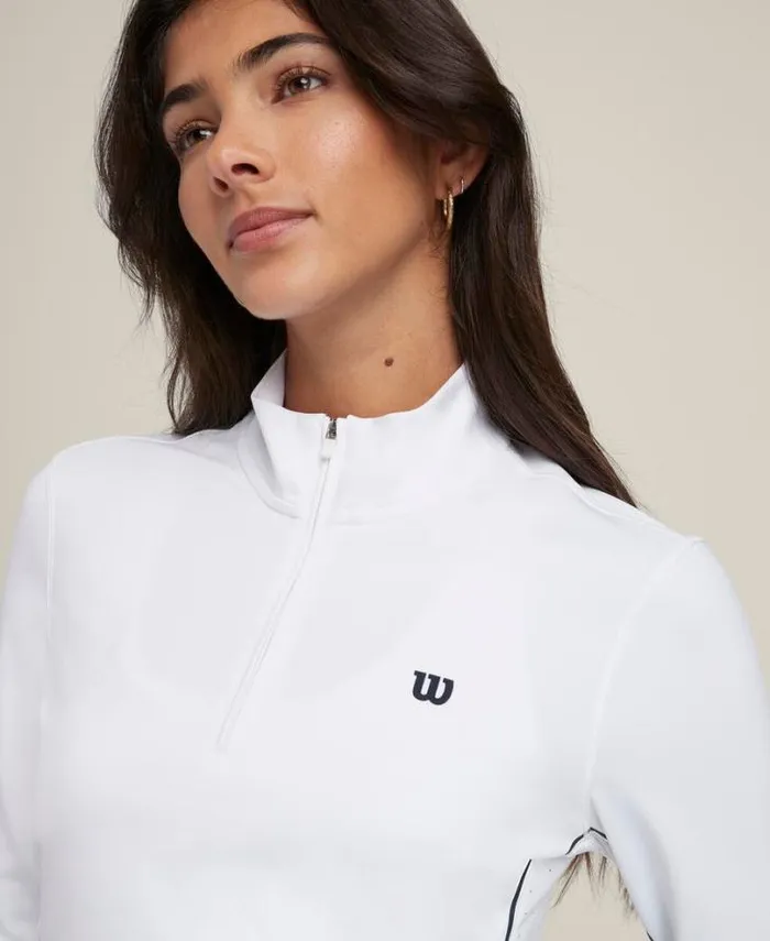 Wilson Outerwear Women Brentwood HalfZip 8211 Bright White