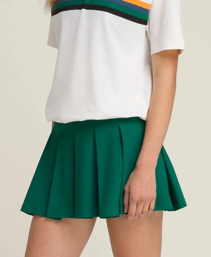 Wilson Skirts Women Classic Pleated Mini Skirt 8211 Club Green