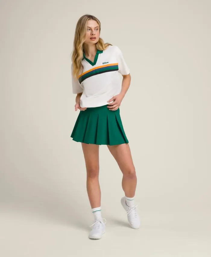 Wilson Skirts Women Classic Pleated Mini Skirt 8211 Club Green