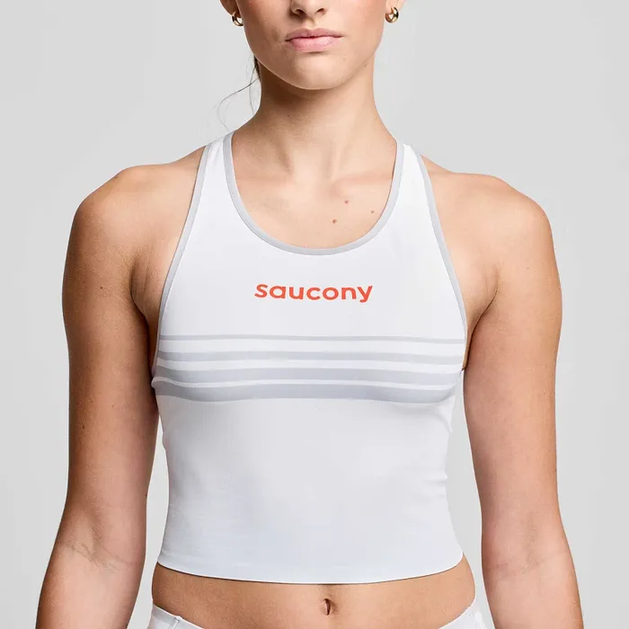 Women8217s Endorphin Crop Top Cloud Women Tops Saucony