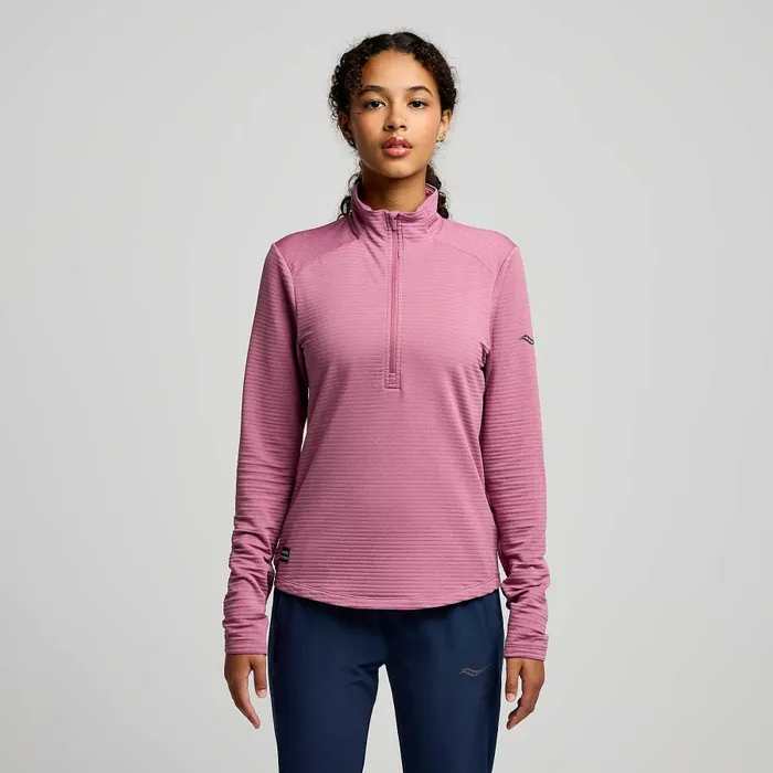 Women8217s Triumph 3D 12 Zip Viola Heather Women Jackets Saucony