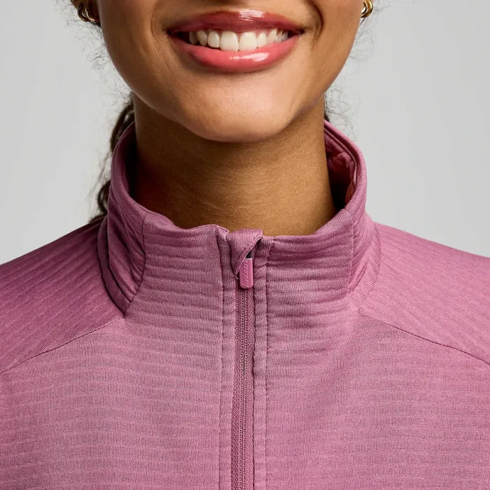 Women8217s Triumph 3D 12 Zip Viola Heather Women Jackets Saucony Women8217s Triumph 3D 12 Zip Viola Heather Women Jackets Saucony