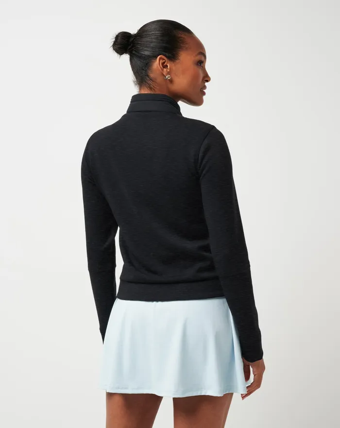 Women Active Tops TravisMathew SKYLOFT SOFT ESPRESSO MARTINI FULL ZIP Heather Black Women Active Tops TravisMathew SKYLOFT SOFT ESPRESSO MARTINI FULL ZIP Heather Black