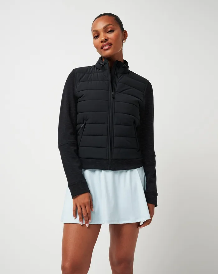 Women Active Tops TravisMathew SKYLOFT SOFT ESPRESSO MARTINI FULL ZIP Heather Black Women Active Tops TravisMathew SKYLOFT SOFT ESPRESSO MARTINI FULL ZIP Heather Black