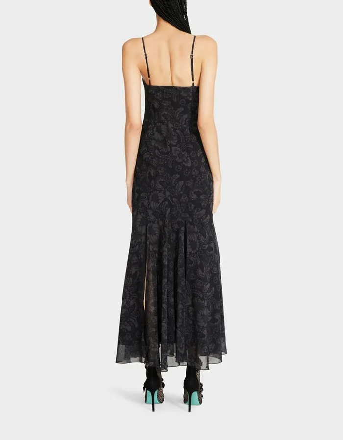 Women ADDISON MIDI DRESS VINTAGE BLACK MULTI Black Multi Betsey Johnson