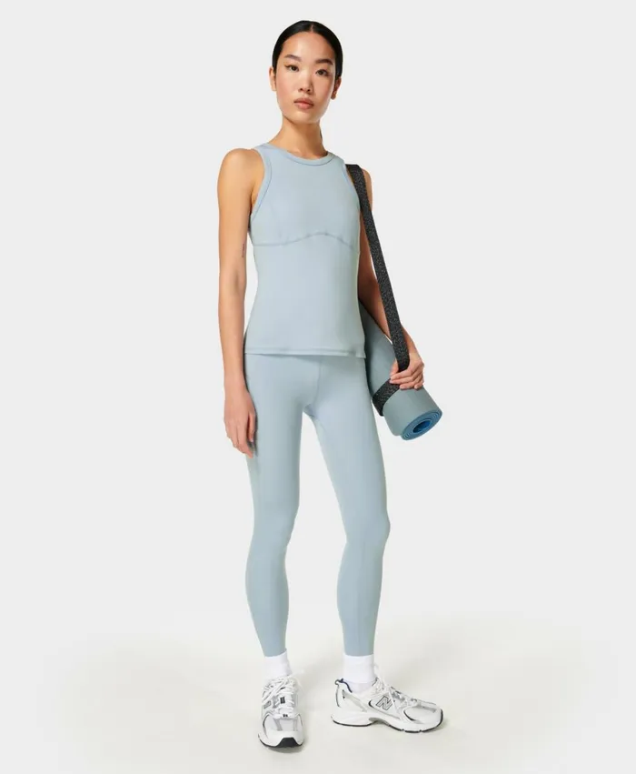 Women All Day Vest Aluminium Blue Sweaty Betty Vest Tops