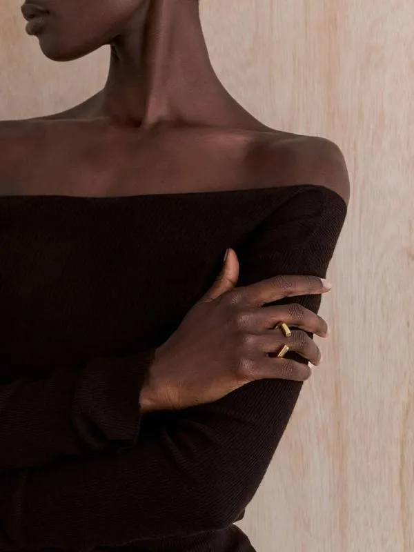 Women Angular Ring 8211 Gold CHARLES and KEITH Rings Women Angular Ring 8211 Gold CHARLES and KEITH Rings