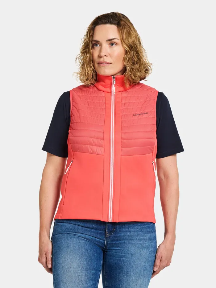Women Annema Vest Soft Rose Didriksons Vests