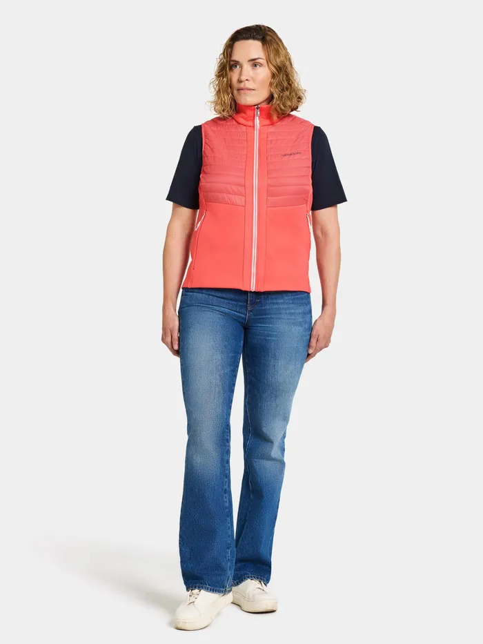 Women Annema Vest Soft Rose Didriksons Vests