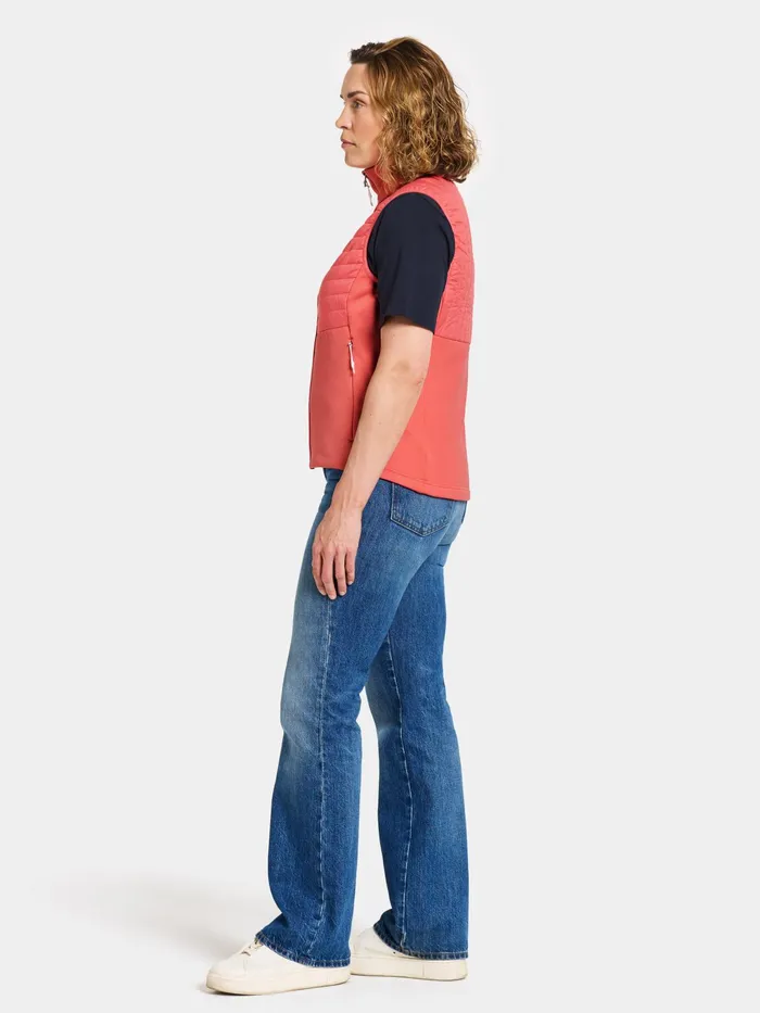 Women Annema Vest Soft Rose Didriksons Vests
