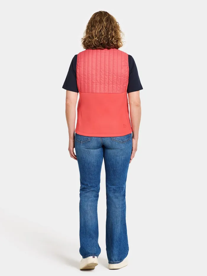 Women Annema Vest Soft Rose Didriksons Vests