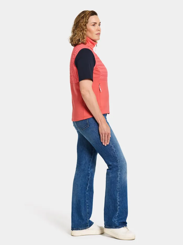 Women Annema Vest Soft Rose Didriksons Vests