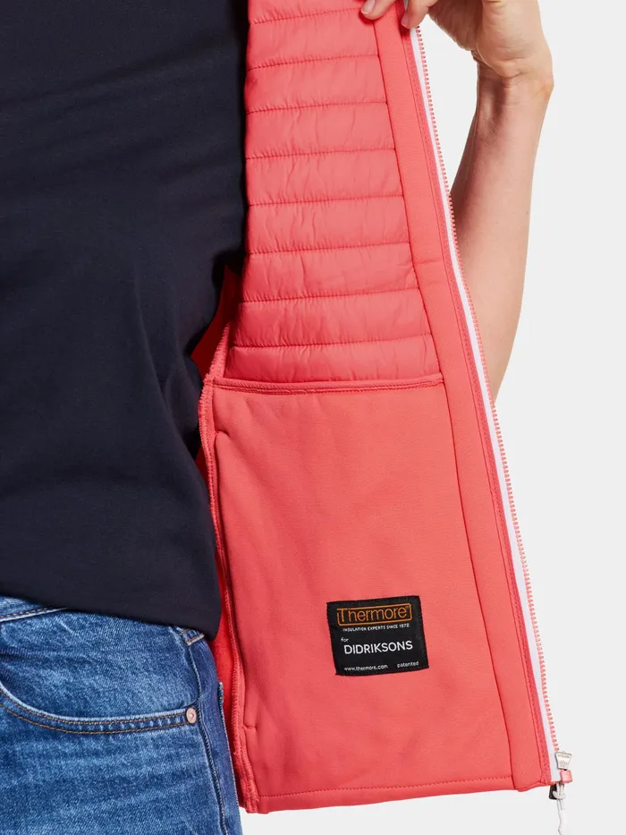 Women Annema Vest Soft Rose Didriksons Vests