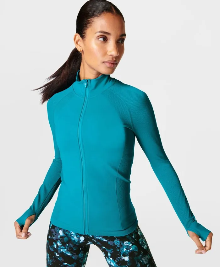 Women Athlete Doubleweight Seamless Gym Zip Up Future Blue Sweaty Betty Jumpers Hoodies Women Athlete Doubleweight Seamless Gym Zip Up Future Blue Sweaty Betty Jumpers Hoodies