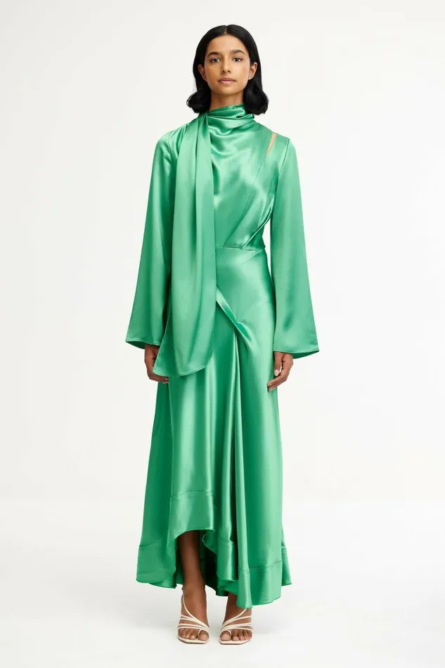 Women BAILEYGREEN MIDI DRESS Clover Acler Midi Dresses