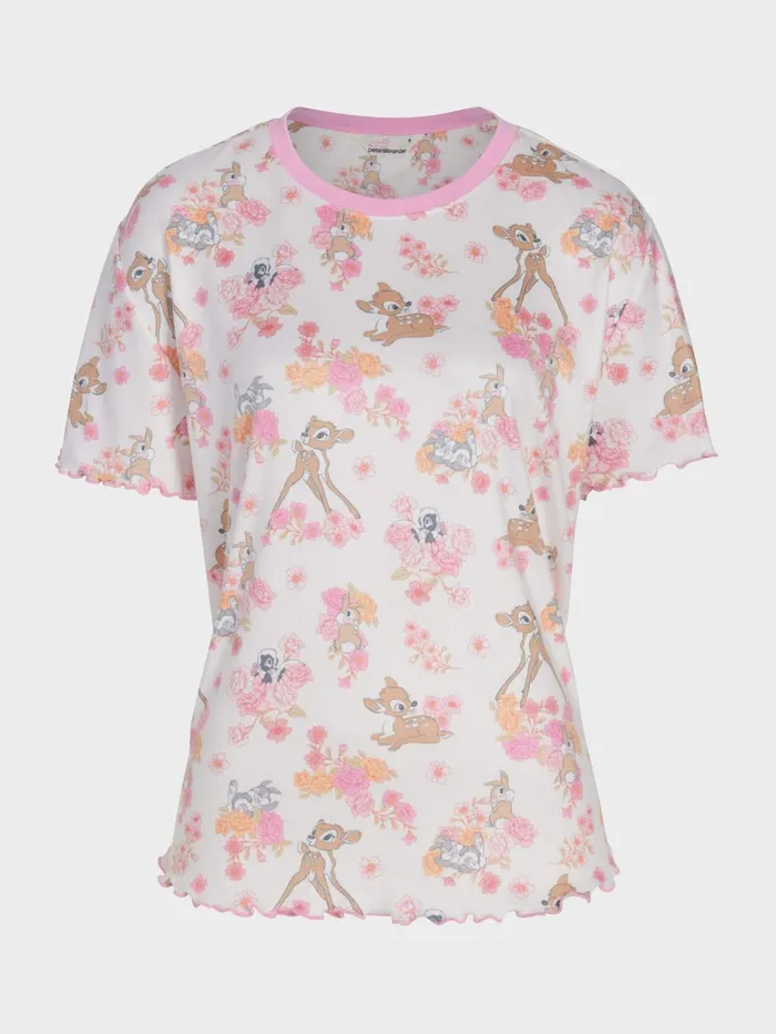 Women Bambi Pointelle Oversized Tee Multi Peter Alexander Tops