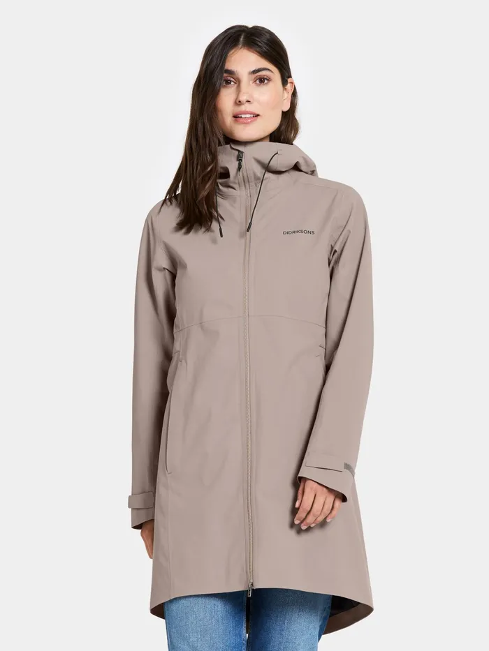 Women Bea Parka Ash Brown Didriksons Spring Jackets