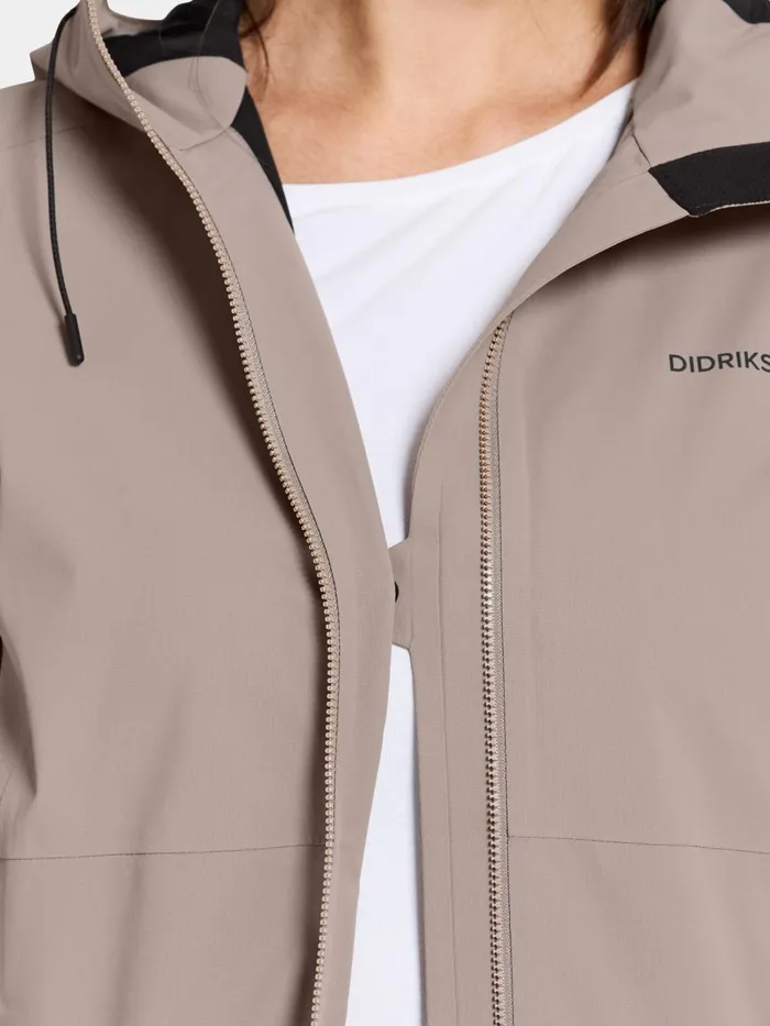 Women Bea Parka Ash Brown Didriksons Spring Jackets