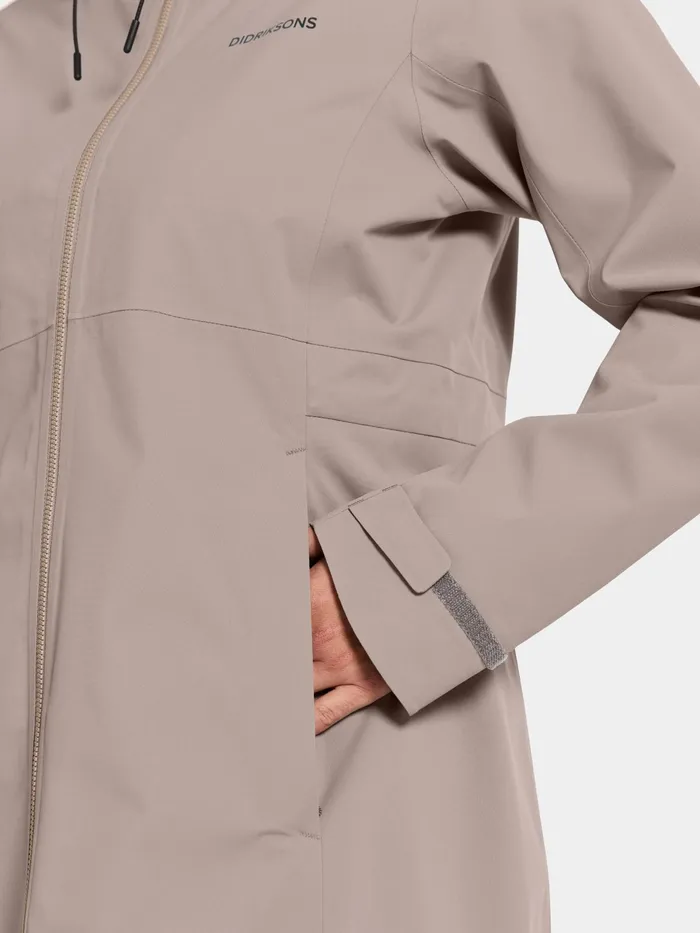 Women Bea Parka Ash Brown Didriksons Spring Jackets
