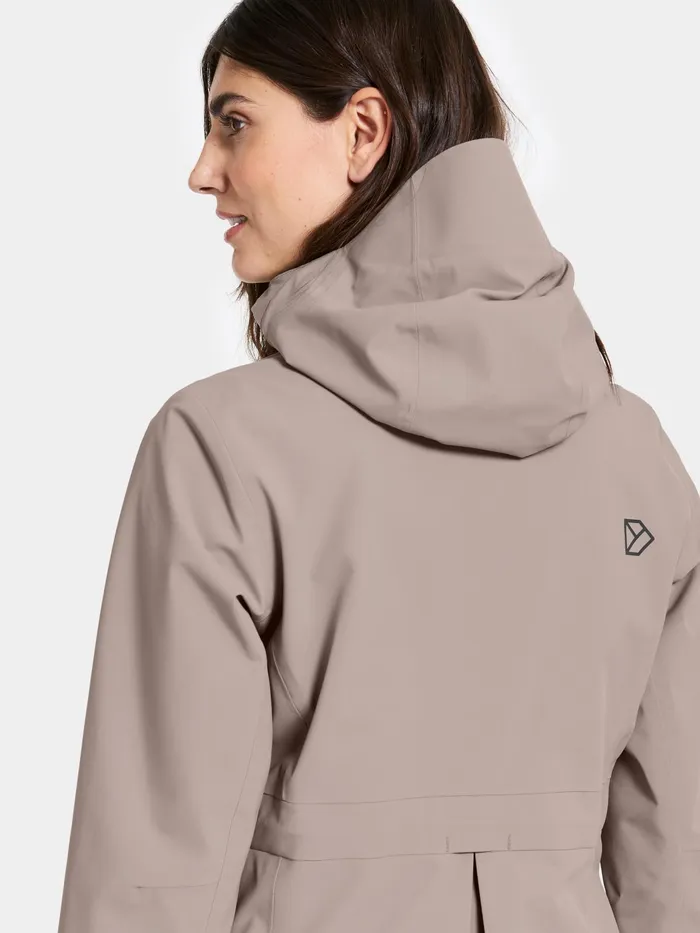 Women Bea Parka Ash Brown Didriksons Spring Jackets