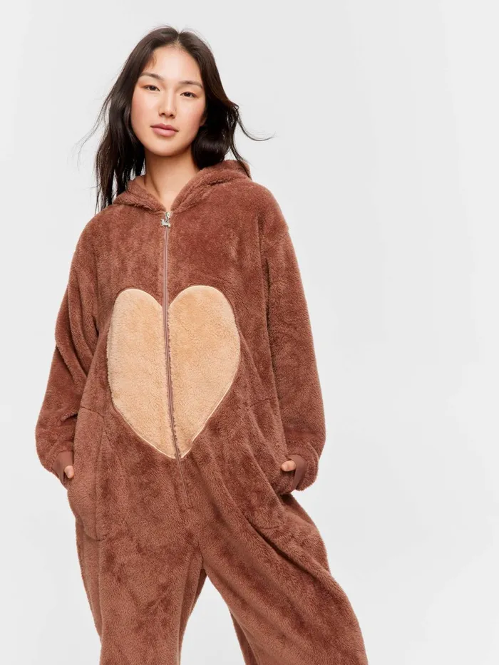 Women Bear Fleece Onesie Multi Peter Alexander Sets and Onesies