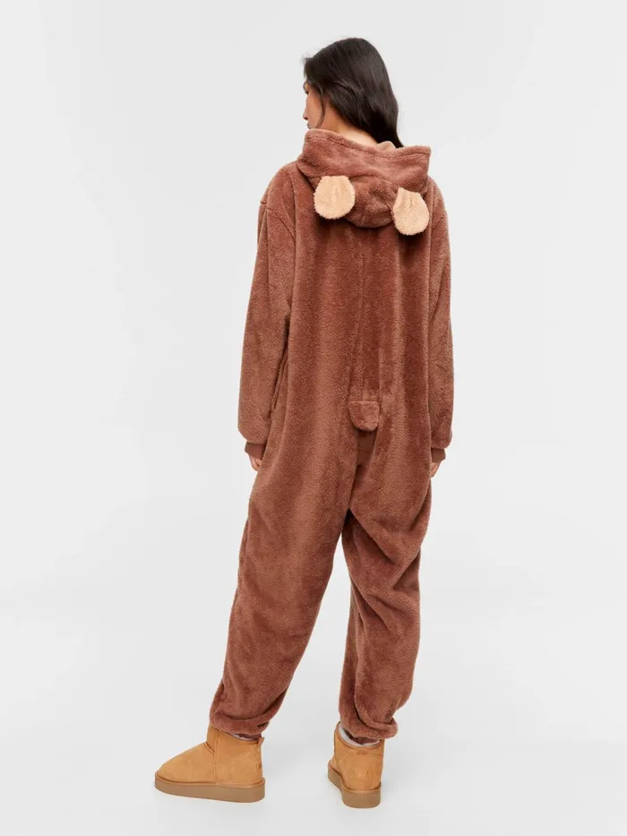 Women Bear Fleece Onesie Multi Peter Alexander Sets and Onesies