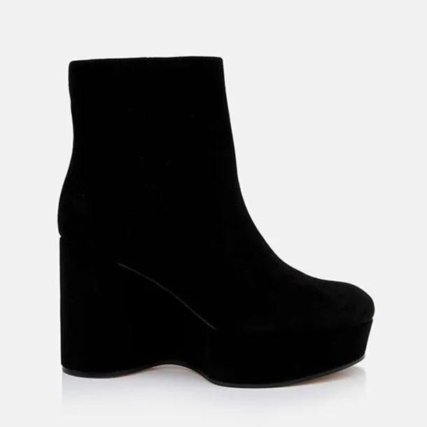 Women BELEN Suede Black Clergerie Ankle Boots