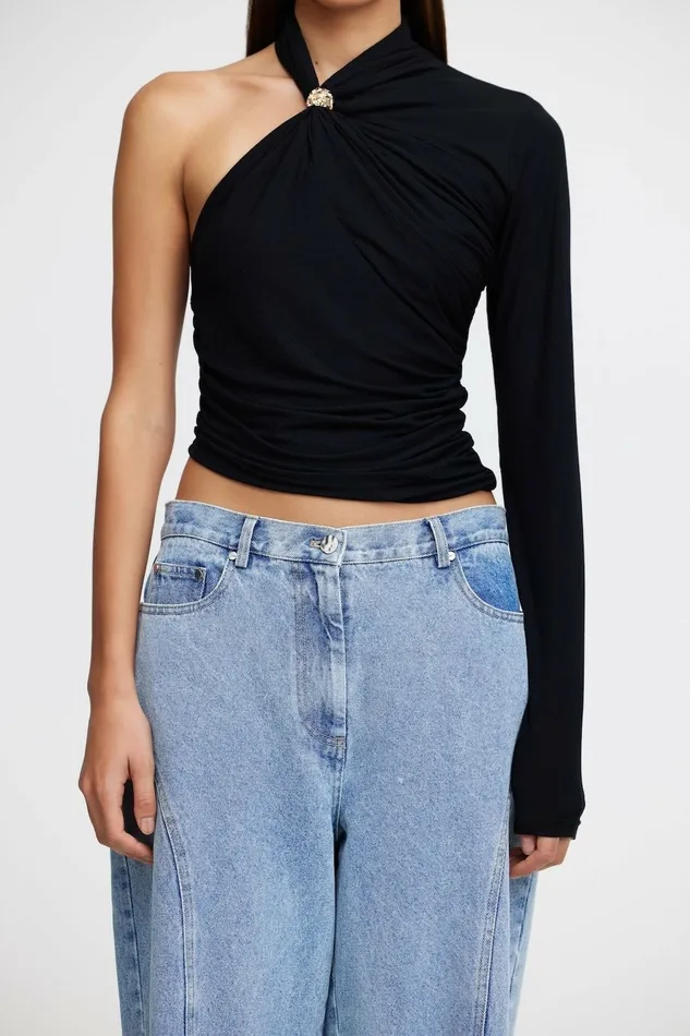 Women BEWSEY TOP Black Acler Tops