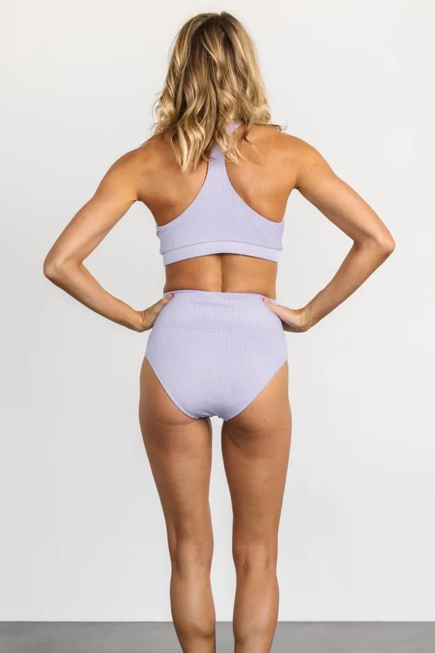 Women Bikini Baltic Born Del Mar Ribbed Bikini Bottom Lilac Women Bikini Baltic Born Del Mar Ribbed Bikini Bottom Lilac