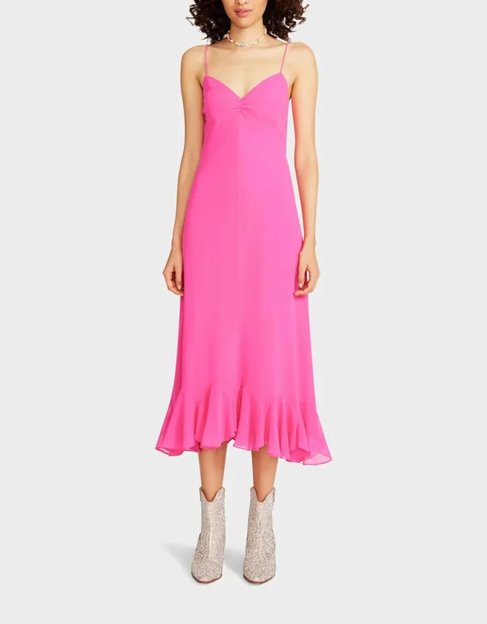 Women BIT OF BLING SLIP DRESS PINK Pink Betsey Johnson
