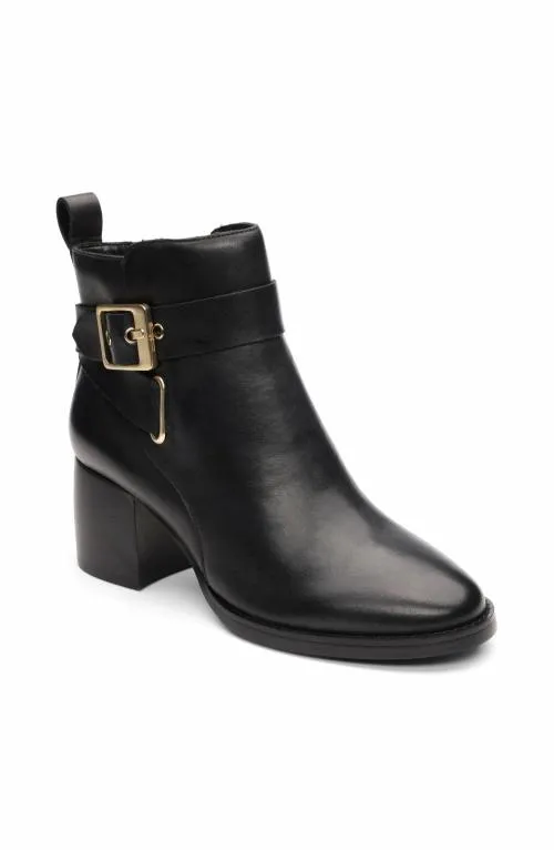 Women Boots Liverpool Los Angeles Encino Bootie With Ankle Strap Black