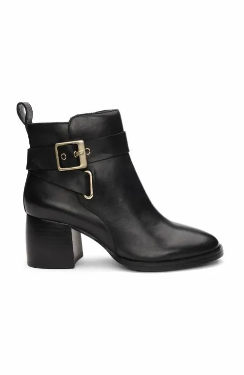 Women Boots Liverpool Los Angeles Encino Bootie With Ankle Strap Black