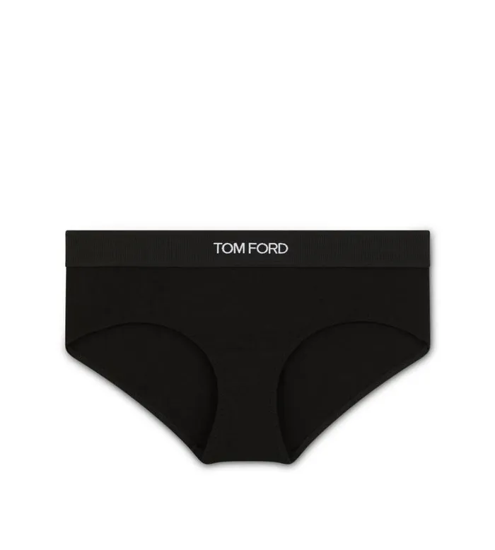 Women Bottoms Tom Ford Modal Signature Boy Shorts Black