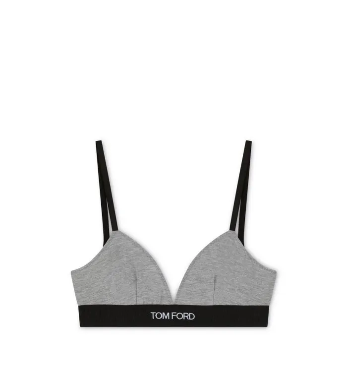 Women Bras Tom Ford Modal Signature Bra Grey Melange