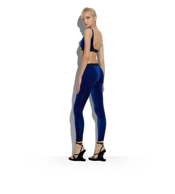Women Bras Tom Ford Stretch Velvet Bralette Yves Blue