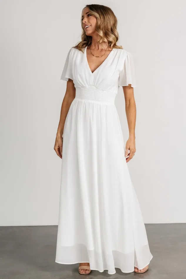 Women Bridal Baltic Born Birdie Maxi Dress White