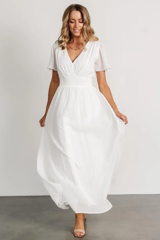 Women Bridal Baltic Born Birdie Maxi Dress White