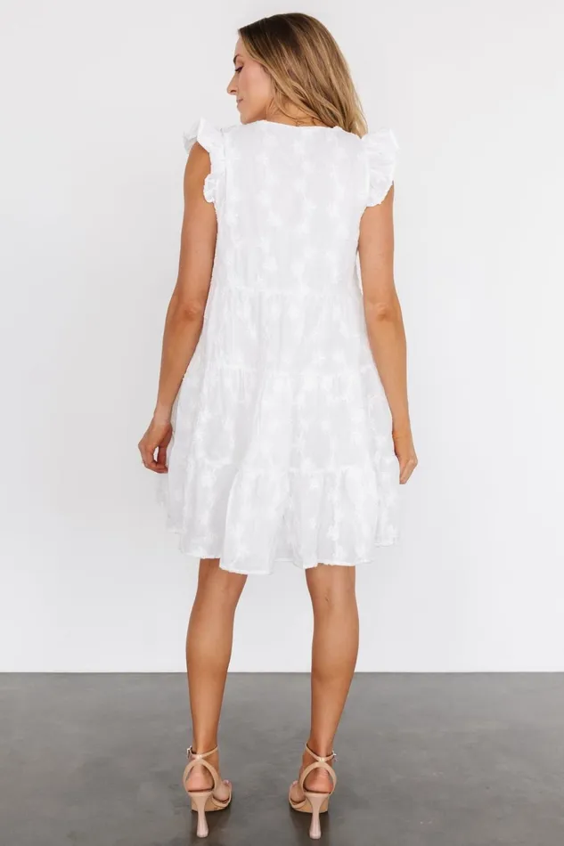 Women Bridal Baltic Born Kayla Button Up Short Dress Off White Women Bridal Baltic Born Kayla Button Up Short Dress Off White