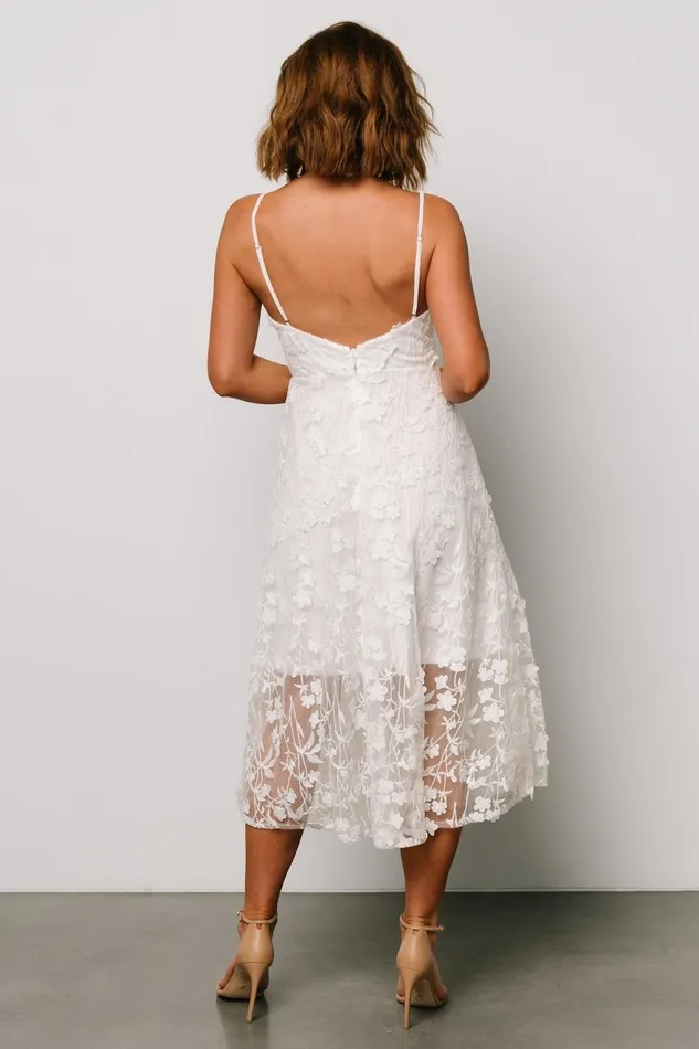 Women Bridal Baltic Born Larissa Midi Dress Off White Women Bridal Baltic Born Larissa Midi Dress Off White