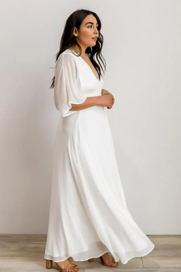 Women Bridal Baltic Born Lilly Wrap Maxi Dress Off White Women Bridal Baltic Born Lilly Wrap Maxi Dress Off White