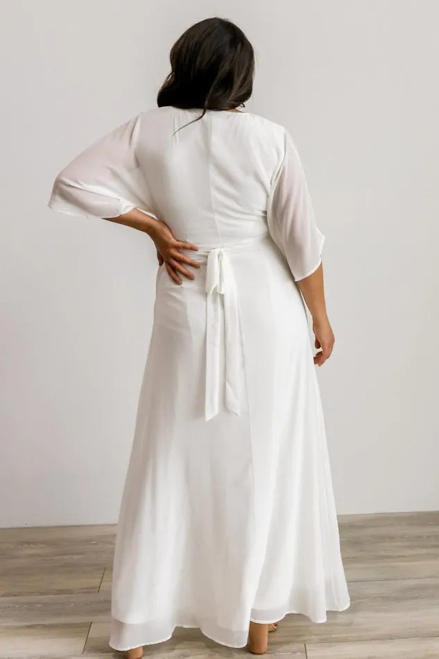 Women Bridal Baltic Born Lilly Wrap Maxi Dress Off White Women Bridal Baltic Born Lilly Wrap Maxi Dress Off White