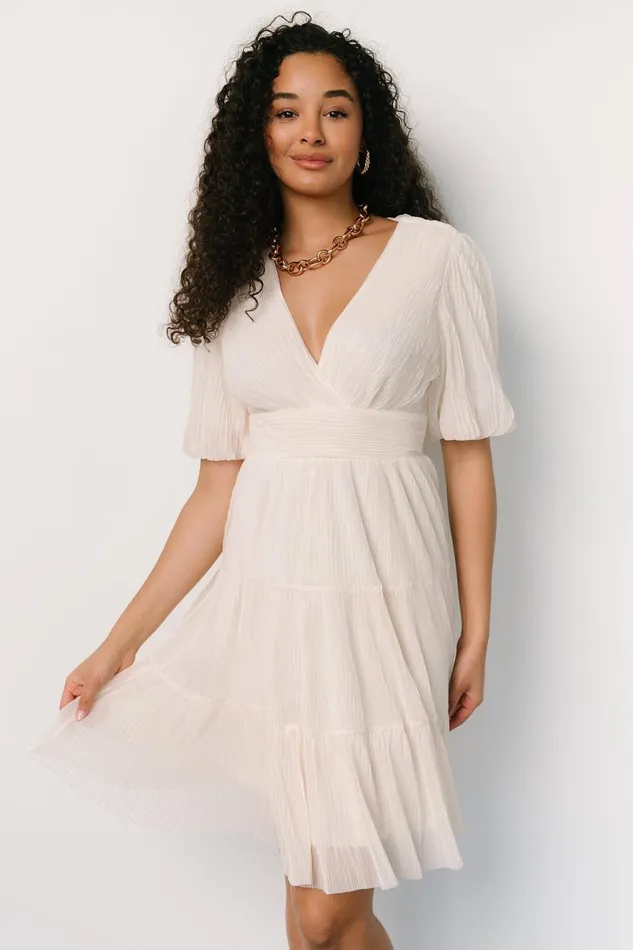Women Bridal Baltic Born Patrice Short Dress Cream Women Bridal Baltic Born Patrice Short Dress Cream