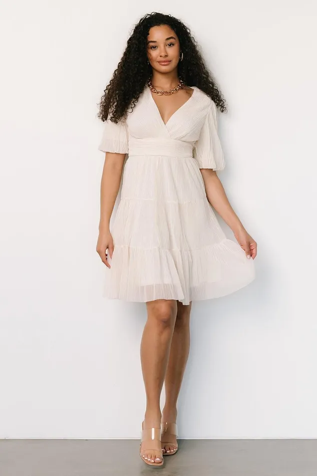 Women Bridal Baltic Born Patrice Short Dress Cream Women Bridal Baltic Born Patrice Short Dress Cream
