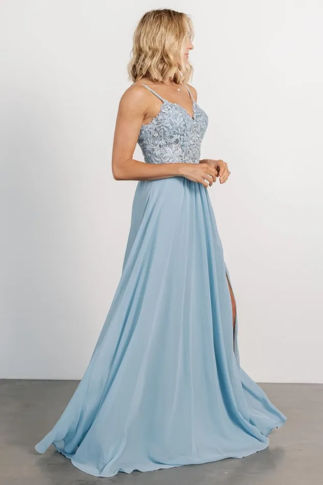 Women Bridal Baltic Born Samantha Lace Top Gown Light Blue Women Bridal Baltic Born Samantha Lace Top Gown Light Blue