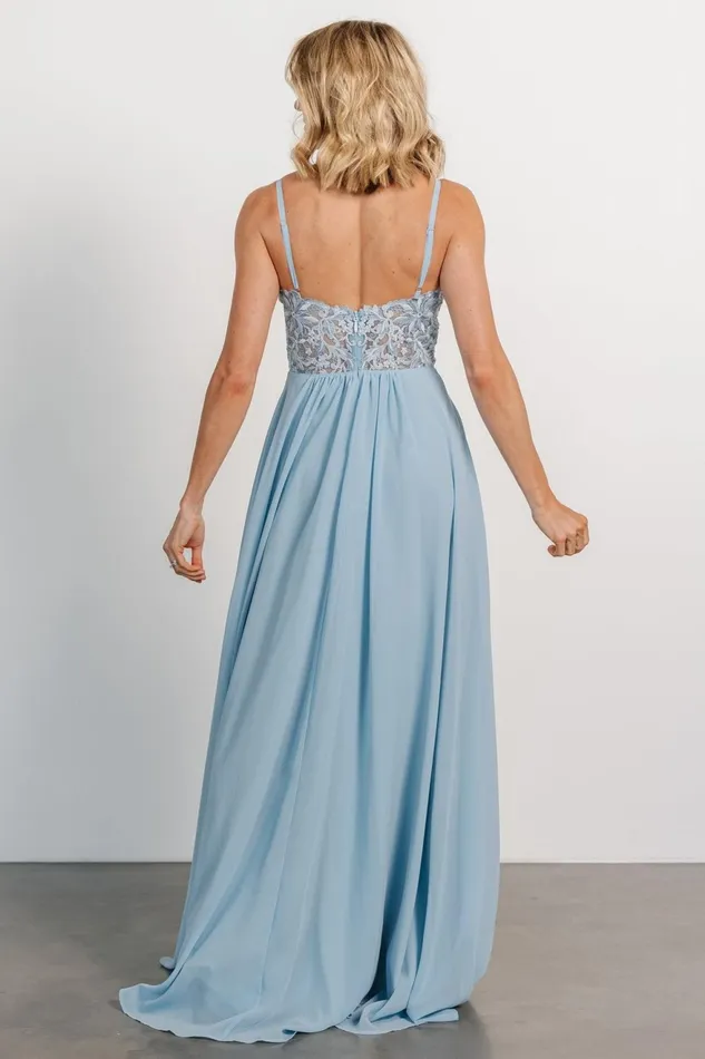 Women Bridal Baltic Born Samantha Lace Top Gown Light Blue Women Bridal Baltic Born Samantha Lace Top Gown Light Blue